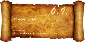 Ötvös Ida névjegykártya